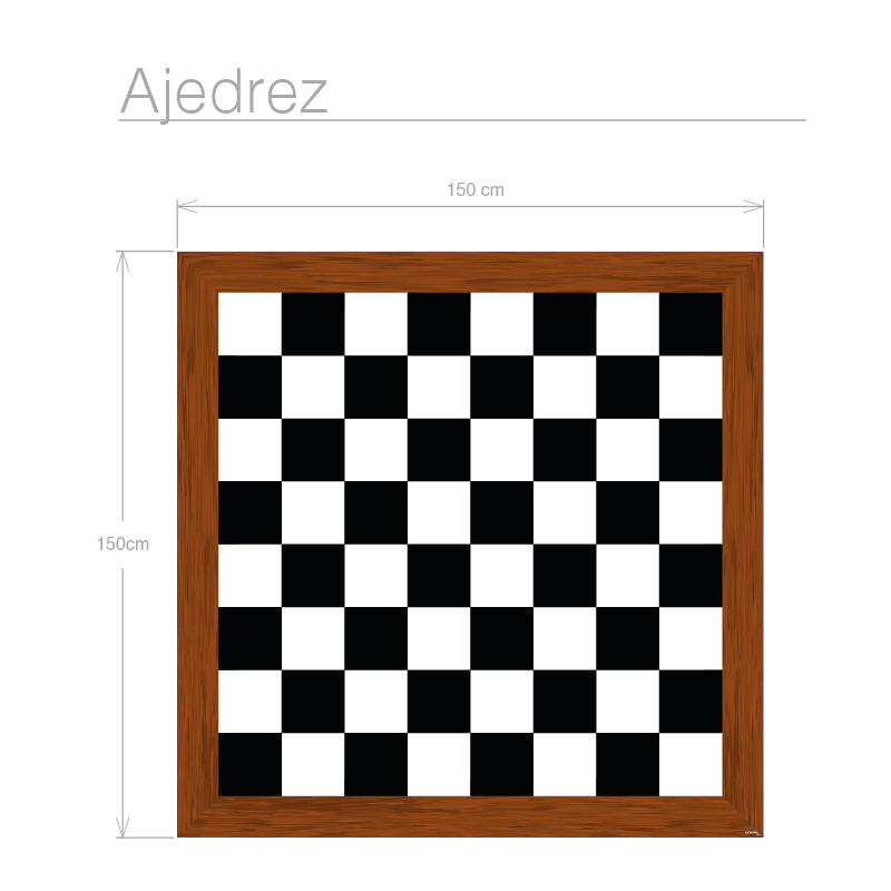 Ajedrez - Alfombras de vinilo