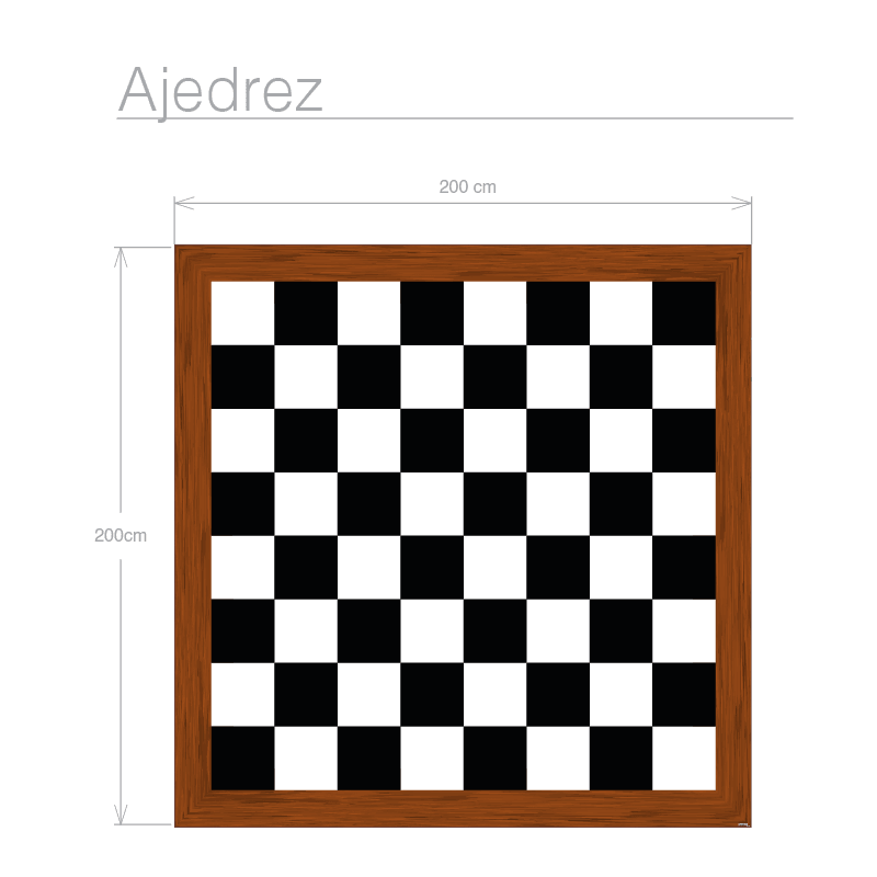 Ajedrez - Alfombras de vinilo