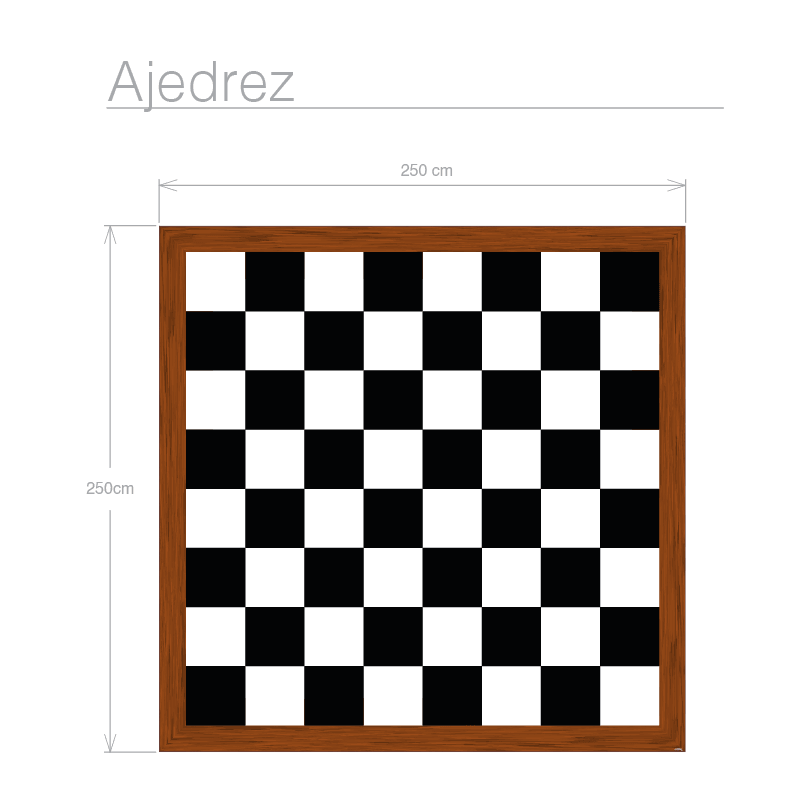 Ajedrez - Alfombras de vinilo