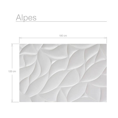 Alfombra vinilo blanco Alpes - Alfombras de vinilo