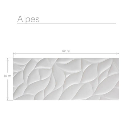 Alfombra vinilo blanco Alpes - Alfombras de vinilo