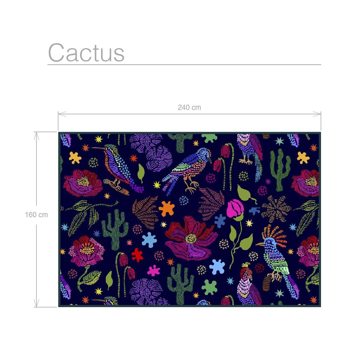 Alfombra vinilo flores Cactus - Alfombras de vinilo