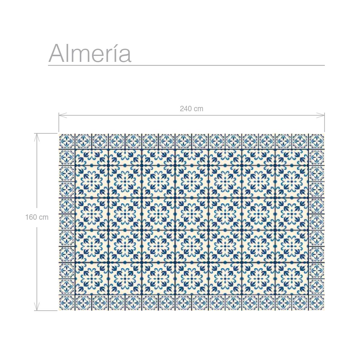 Alfombra vinilo hidráulica azul Almería - Alfombras de vinilo