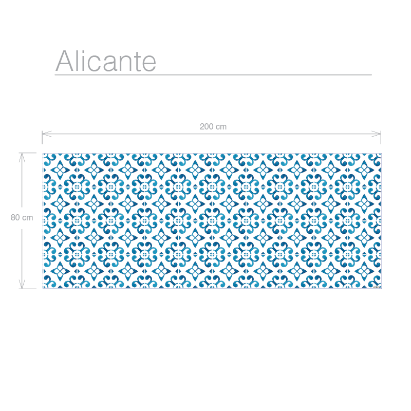 Alfombra vinilo hidráulica azul Alicante – Alfombras de vinilo